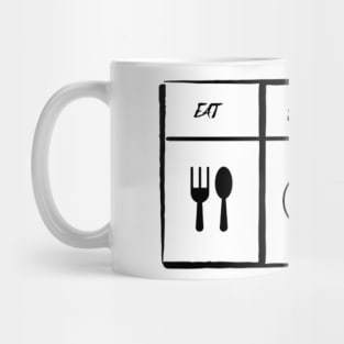 Eat Sleep Watch Reels Mug